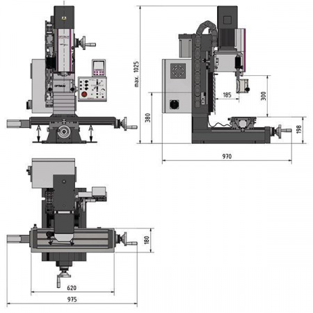 Настольный фрезерный станок Optimum MH25V